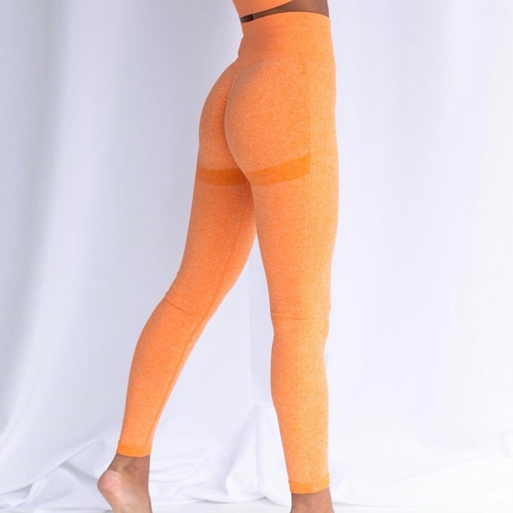 NEU Apparel Orange bum fitted leggings